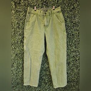 Mens Size 32 Green Vans Drill Chore Carpenter Jeans